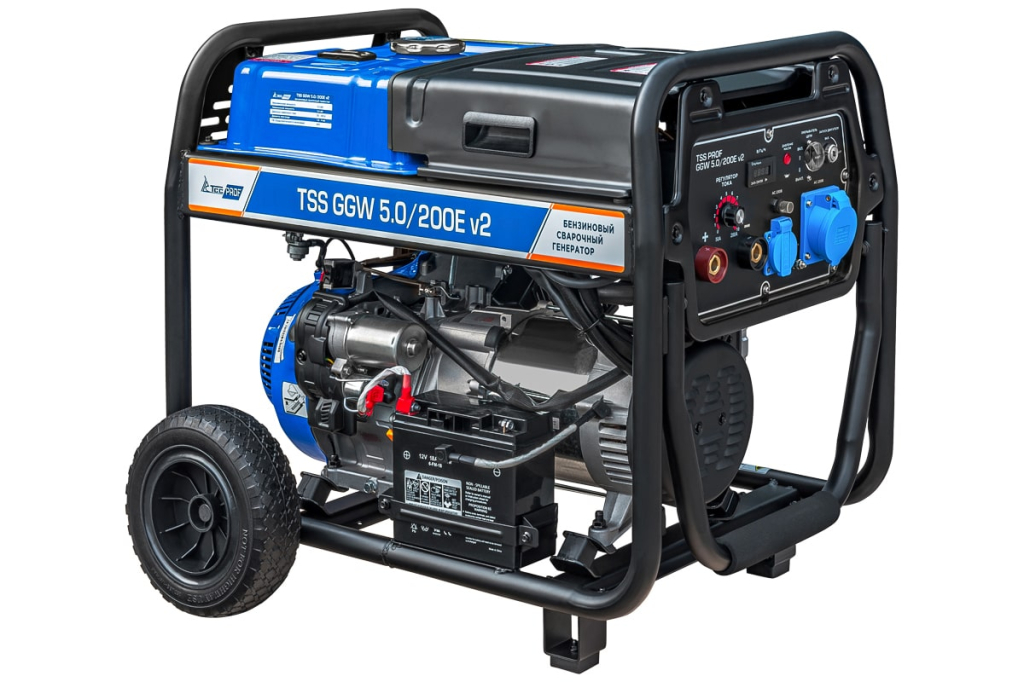 Бензиновый сварочный генератор ТСС PROF GGW 5.0/200E v2 045624